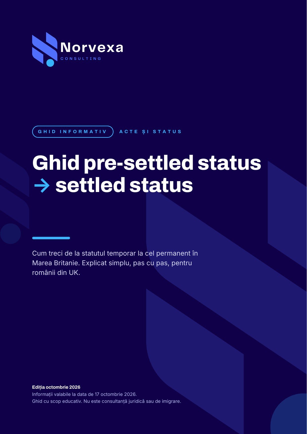 Previzualizare, pagina 5 din ghidul De la pre-settled la settled status