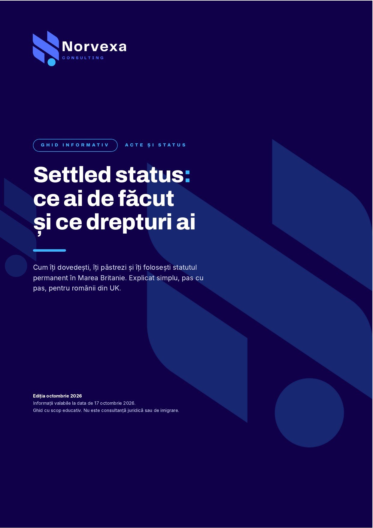 Previzualizare, pagina 5 din ghidul despre settled status